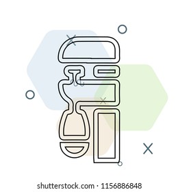 Clamp icon vector can be used as png, Clamp