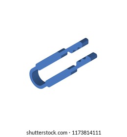 Clamp isometric left top view 3D icon