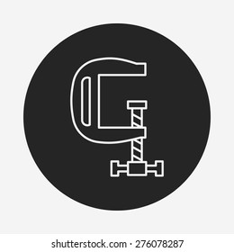 clamp line icon