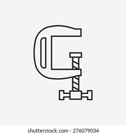 clamp line icon