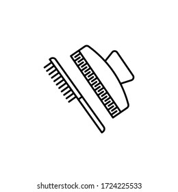 clamp line illustration icon on white background