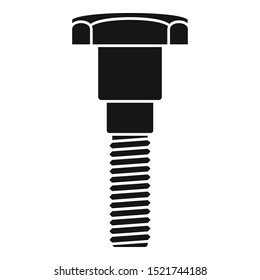 Clamp screw bolt icon. Simple illustration of clamp screw bolt vector icon for web design isolated on white background