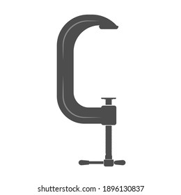 Clamp. Simple vector icon isolated on a white background. Flat style