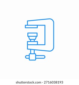Vector de signo de ícono de dispositivo de herramienta de pinza