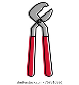clamp tool isolated icon