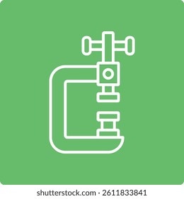 Clamp vector icon. Can be used for printing, mobile and web applications.