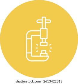 Clamp vector icon. Can be used for printing, mobile and web applications.