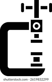 Clamp vector icon. Can be used for printing, mobile and web applications.