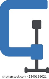 clamp Vector illustration on a transparent background.Premium quality symmbols.Glyphs vector icon for concept and graphic design. 
