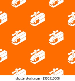 Clamping machine pattern vector orange for any web design best