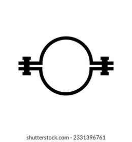 clamps coupling icon, Vector illustration flat design on white background..eps