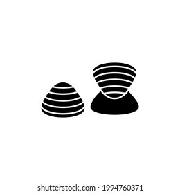 clams icon vector sign symbol