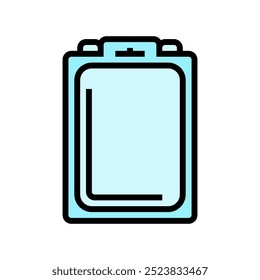 clamshell package plastic package color icon vector. clamshell package plastic package sign. isolated symbol illustration