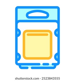 clamshell package plastic package color icon vector. clamshell package plastic package sign. isolated symbol illustration