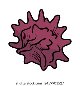 Clamshell Vector, Clamshell Summer Decoration, Seashell Summer Beach Vector Design