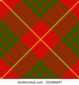 clan cameron tartan diagonal seamless pattern vector illustration