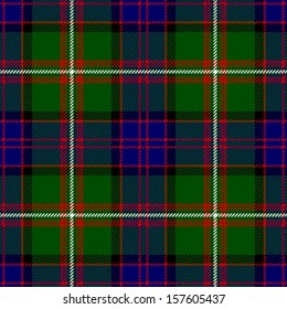 Clan Donald Tartan Plaid Pattern Seamless Design