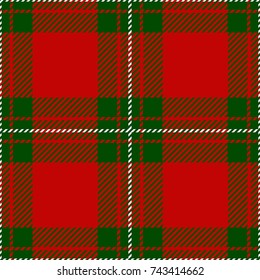 Clan MacGregor Woven Scottish Tartan Plaid Seamless Pattern 