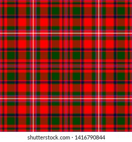 Clan MacKinnon Modern Tartan. Seamless pattern for fabric, kilts, skirts, plaids