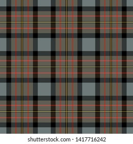 Clan MacLaren Weathered Tartan. Seamless pattern for fabric, kilts, skirts, plaids