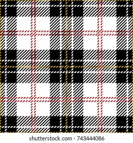 Clan Macpherson Woven Scottish Tartan Plaid Seamless Pattern 