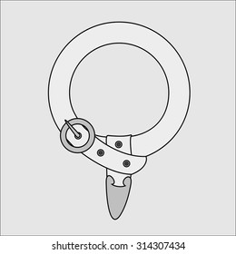 Clan member blank badge  Vector illustration