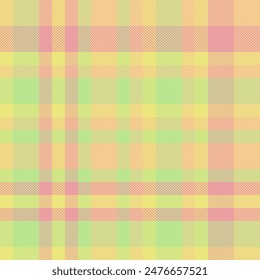 Clan pattern textile texture, mexico tartan check fabric. Customize vector background seamless plaid in amber and green color.