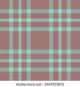 Clan textile check vector, scrapbooking background pattern fabric. Trade seamless plaid tartan texture in pastel and teal color.