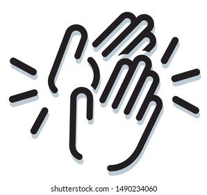 Clap Appreciation Icon as EPS 10 File