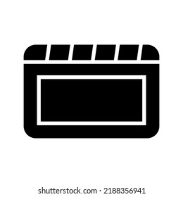 clap board icon or logo isolated sign symbol vector illustration - high quality black style vector icons
