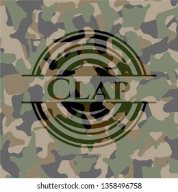 Clap camouflage emblem