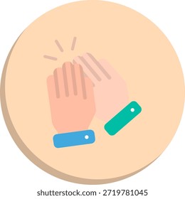 Icono de estilo de círculo plano