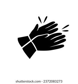 clap hand gesture icon design. appreciation sign and symbol.