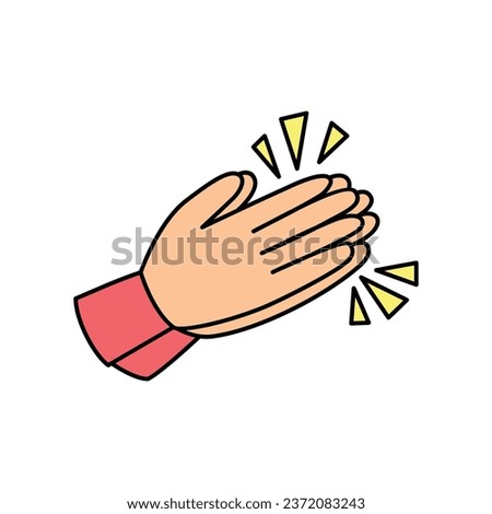 clap hand gesture icon design. appreciation sign and symbol.