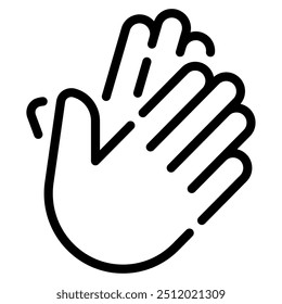 Clap hands icon for web, app, infographic, etc