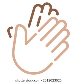 Clap hands icon for web, app, infographic, etc