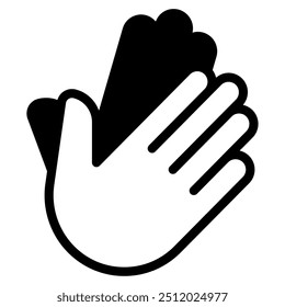 Clap hands icon for web, app, infographic, etc