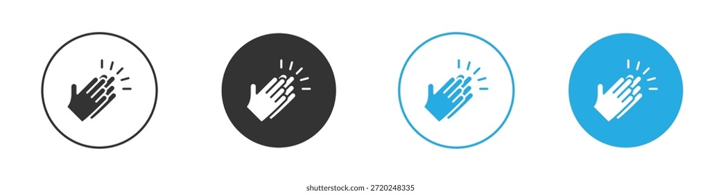 Clap icon for app and web design. Simple element illustration.