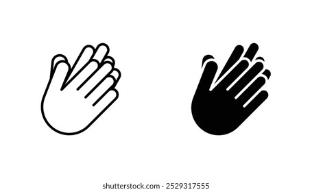 Clap icon concept. Stock vector