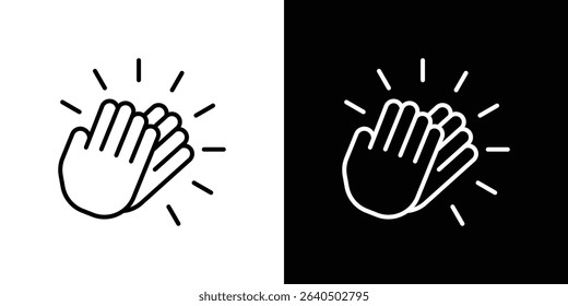Clap icon symbol concept for graphic design, Website, UI. EPS