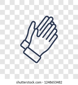 Clap icon. Trendy linear Clap logo concept on transparent background from Startup Strategy and Success collection
