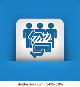 Clapboard actors icon