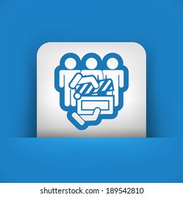Clapboard actors icon