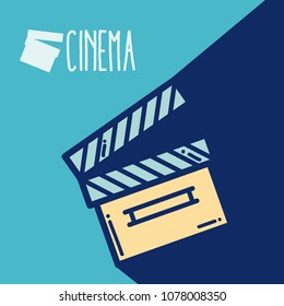 Clapboard cinema cartoon