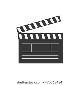 Vector Realistic Illustration Open Movie Clapperboard Stock Vector ...