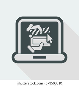 Clapboard computer icon
