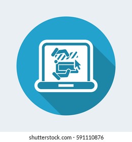 Clapboard computer icon