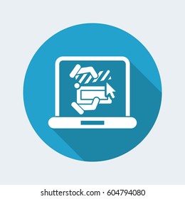 Clapboard computer icon
