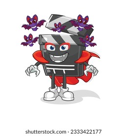 la ilustración de clapboard Dracula. vector de caracteres