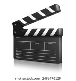 clapboard for filming a movie. Vector illustration